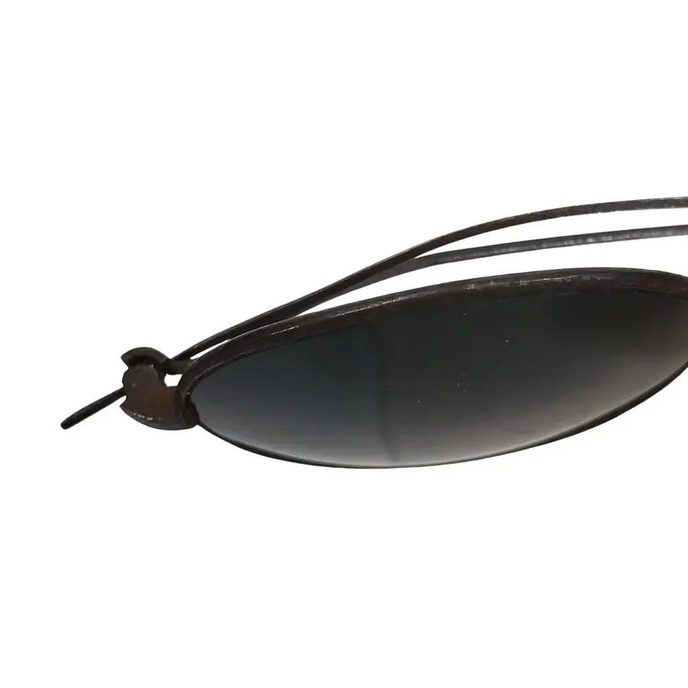 Antique Wire Framed Sunglasses Tinted Noviray Lenses Victorian Deco Lennon